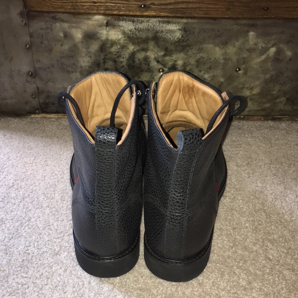 Marc Joseph NWOT New York Men’s Luxury Lace Up Lug Boot Ankle in black, size 12 - Picture 2 of 11